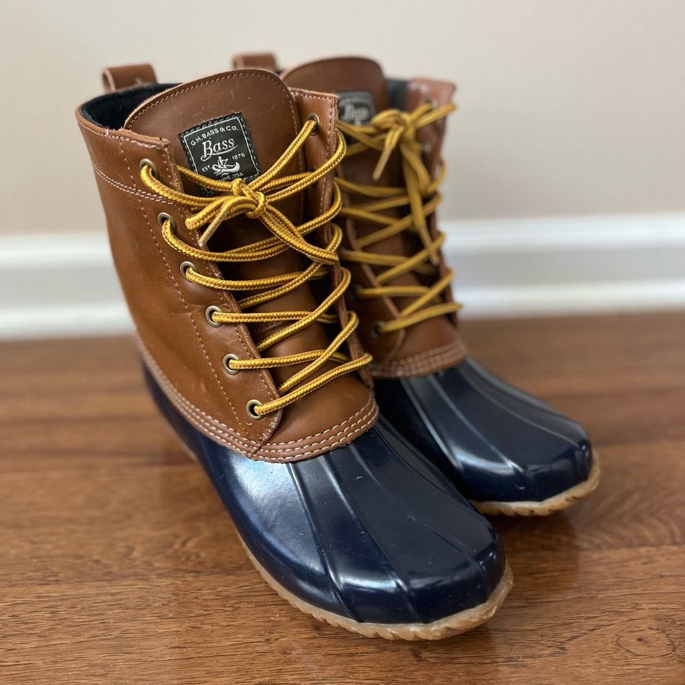 Bass Harlequin duck boots sz 8